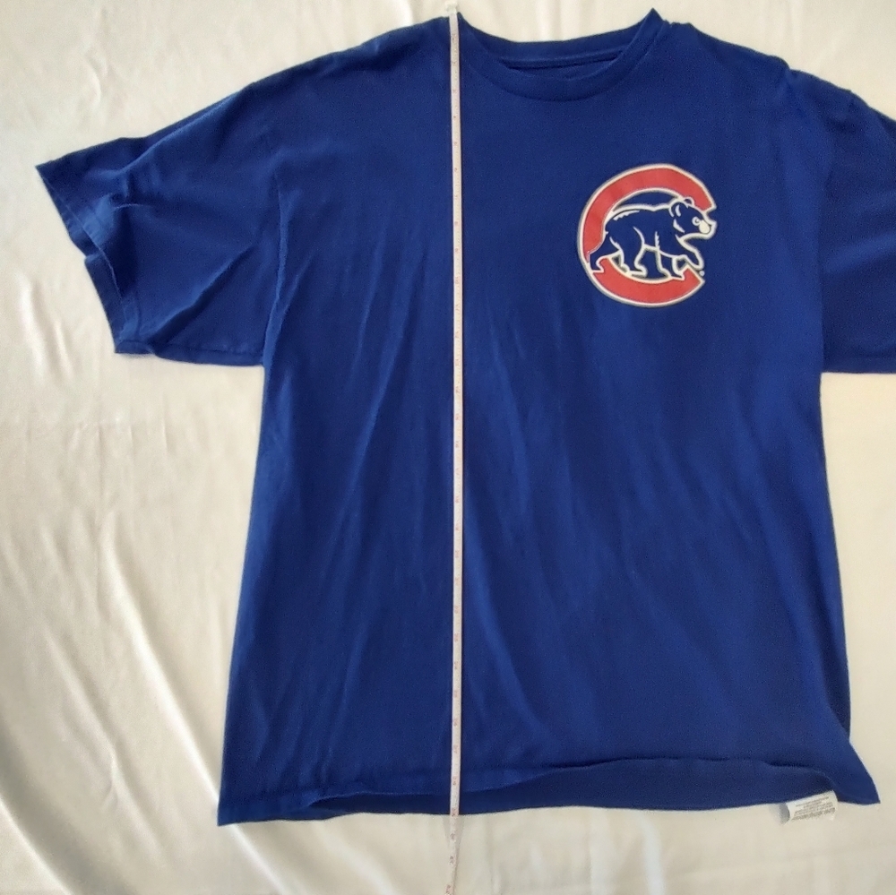 Majestic Athletic Chicago Cubs Baseball Kris Bryant Blue Tshirt Size XL - Picture 7 of 9